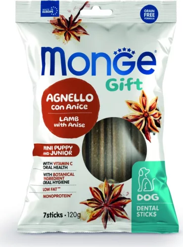 Monge GIFT Dog Mini Puppy&Junior - Bárány és ánizs 120 g 