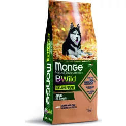 Monge BWild Grain Free Dog Lazac & borsó 12 kg 