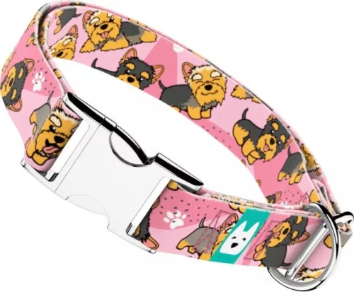 April&June Yorkie rózsaszín nyakörv 