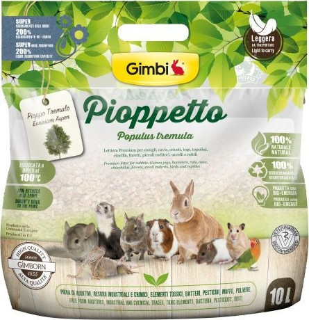 Gimbi Rágcsáló alom eurázsianyárfa alap 10 l