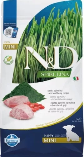 N&D Spirulina Dog bárány puppy mini 2 kg 