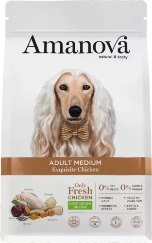 AmaNova Dog LG Medium Adult Exquisite Chicken & Quinoa 10 kg