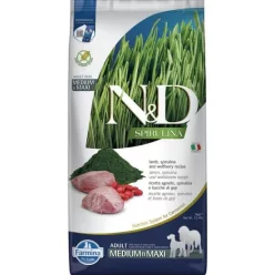 N&D Spirulina Dog bárány adult medium/maxi 7 kg