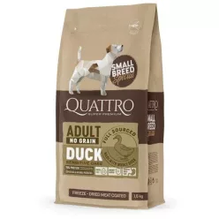   QUATTRO Hypoallergenic SMALL BREED ADULT DUCK kutyatáp 1,5 kg