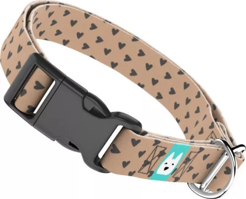 April&June Szivecskés nyakörv barna