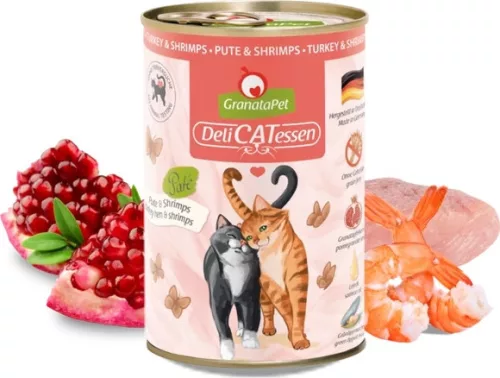 GranataPet Delicatessen Konzerv pulyka és garnéla 400 g