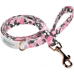 April&June Boston Terrier rózsaszín póráz