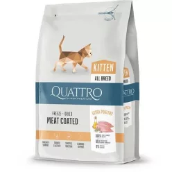   QUATTRO KITTEN Super Premium macskatáp kölyökmacskáknak csirkével 1,5 kg