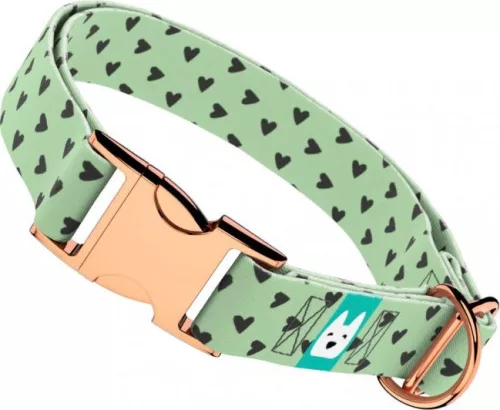 April&June Szivecskés nyakörv zöld