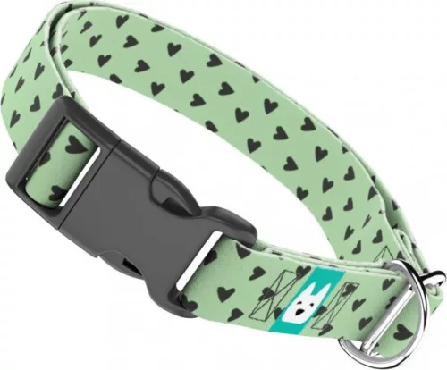 April&June Szivecskés nyakörv zöld