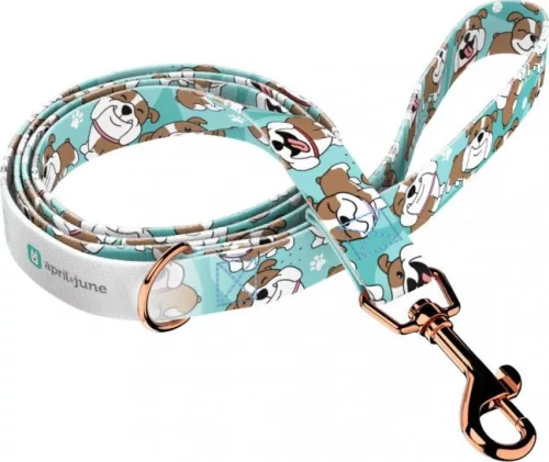 April&June Angol Bulldog kék póráz