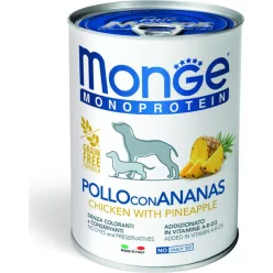 Monge Dog MONOPROTEIN Fruits Paté csirke-ananász 400 g 