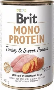 Brit Mono Protein Turkey & Sweet Potato 400 g KARTON - 6 db