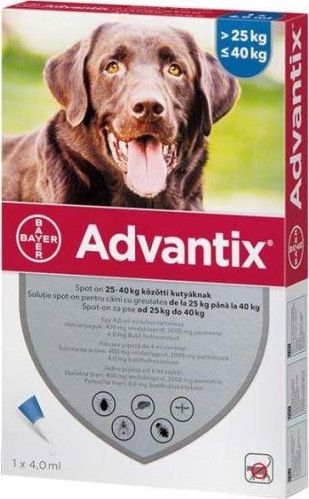Advantix Spot On 25-40 kg 4 db