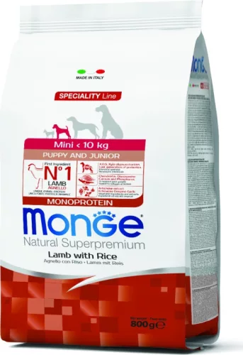 Monge Dog Speciality Line Mini Bárány & rizs - Puppy 800 g