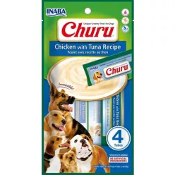 Inaba Dog Churu Püré - csirke, tonhal 4 x 14 g