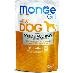 Monge Dog Grill csirke-pulyka 100 g KARTON - 4 db