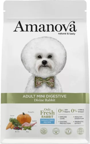 AmaNova Dog Mini Adult Digestive Divine Rabbit 7 kg