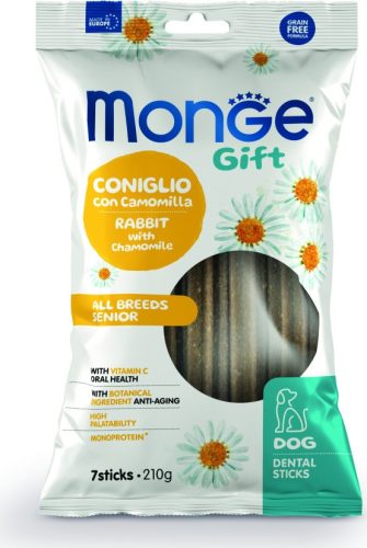 Monge GIFT Dog All Breeds SENIOR - Nyúl és kamilla 210 g 