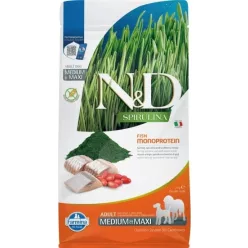 N&D Spirulina Dog hering adult medium/maxi 2 kg