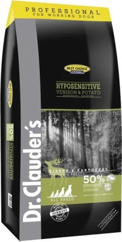 Dr.Clauder's Best Choice Adult Hyposensitive Szarvas & Burgonya All breed 20 kg