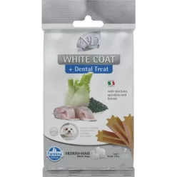   N&D White Dog Dental Jutalomfalat Sea bass, fennel, rice & spirulina Adult Med & Max 100 g