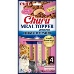 Inaba Cat Churu Meal Topper nedves macskaeledel - tonhal, lazac 4 x 14 g   Inaba Cat Churu Meal Topper nedves macskaeledel - tonhal, lazac 4 x 14 g