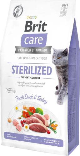 Brit Care Cat Grain Free STERILISED - WEIGHT CONTROL Duck and Turkey 2 kg