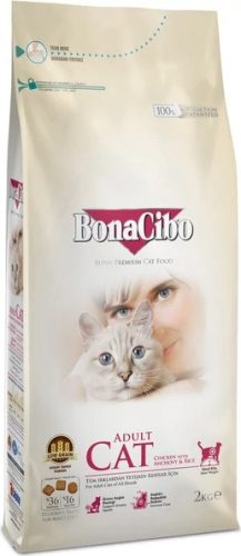 Bonacibo Cat (Csirke, szardella, rák és rizs) 15 kg