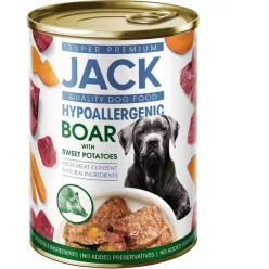   Jack hipoallergén pástétom konzerv vaddisznóhús édesburgonyával 400 g 
