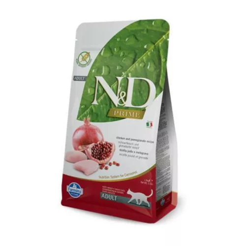 N&D Cat Prime csirke & gránátalma adult ivartalanított 300 g