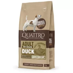 QUATTRO Hypoallergenic SMALL BREED ADULT DUCK kutyatáp 7 kg