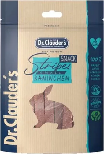 Dr.Clauder's Dog Jutalomfalat Stripes Small Nyúlhús csíkok 80 g