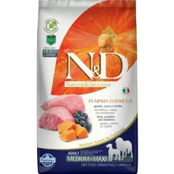   N&D Dog Grain Free bárány & áfonya sütőtökkel adult medium/maxi 2,5 kg