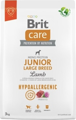Brit Care Dog Hypoallergenic Lamb Junior Large Breed 3 kg