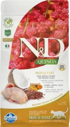 N&D Cat Quinoa Skin & coat fürj 1,5 kg