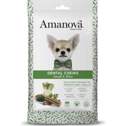 AmaNova Dog GF Snacks Dental Chews Small/Mini Vegan 110 g