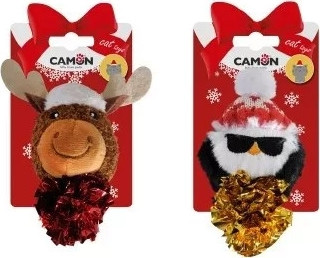 Camon Karácsonyi cica játék zörgős 11 cm