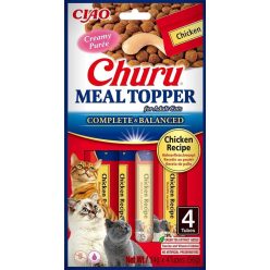 Inaba Cat Churu Meal Topper nedves macskaeledel - csirke, marha 4 x 14 g   Inaba Cat Churu Meal Topper nedves macskaeledel - csirke, marha 4 x 14 g