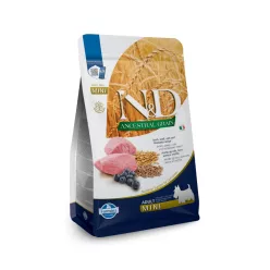   N&D Dog Ancestral Grain bárány, tönköly, zab & áfonya adult mini 800 g
