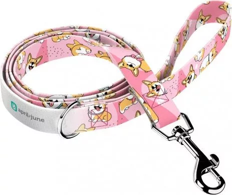 April&June Pembroke Welsh Corgi rózsaszín póráz