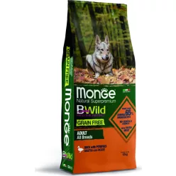 Monge BWild Grain Free Dog Kacsa & burgonya 12 kg