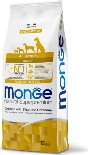 Monge Dog Speciality Line All Breeds Csirke, rizs & burgonya - Adult 12 kg 
