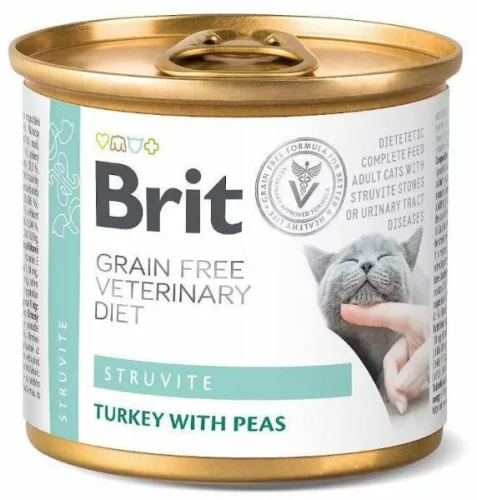 Brit GF Veterinary Diet Cat Cans Struvite 200 g