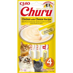Inaba Cat Churu Püré - csirke, sajttal 4 x 14 g Inaba Cat Churu Püré - csirke, sajttal 4 x 14 g
