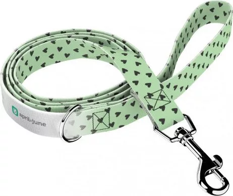 April&June Szivecskés póráz zöld