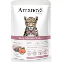 AmaNova Cat GF Pouch P11 Adult Salmon & Turkey 85 g