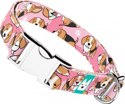 April&June Beagle rózsaszín nyakörv