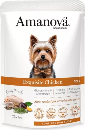 Amanova Dog GF Pouch Adult Exquisite Chicken P03 300 g
