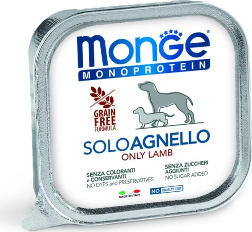 Monge Dog MONOPROTEIN Paté 100% bárány 150 g 
